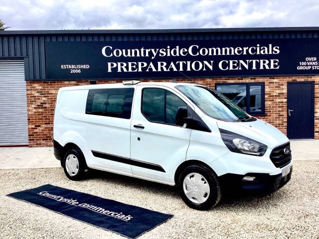 Ford Transit Custom 2.0 EcoBlue 105ps Low Roof D/Cab Leader Van Panel Van Diesel White
